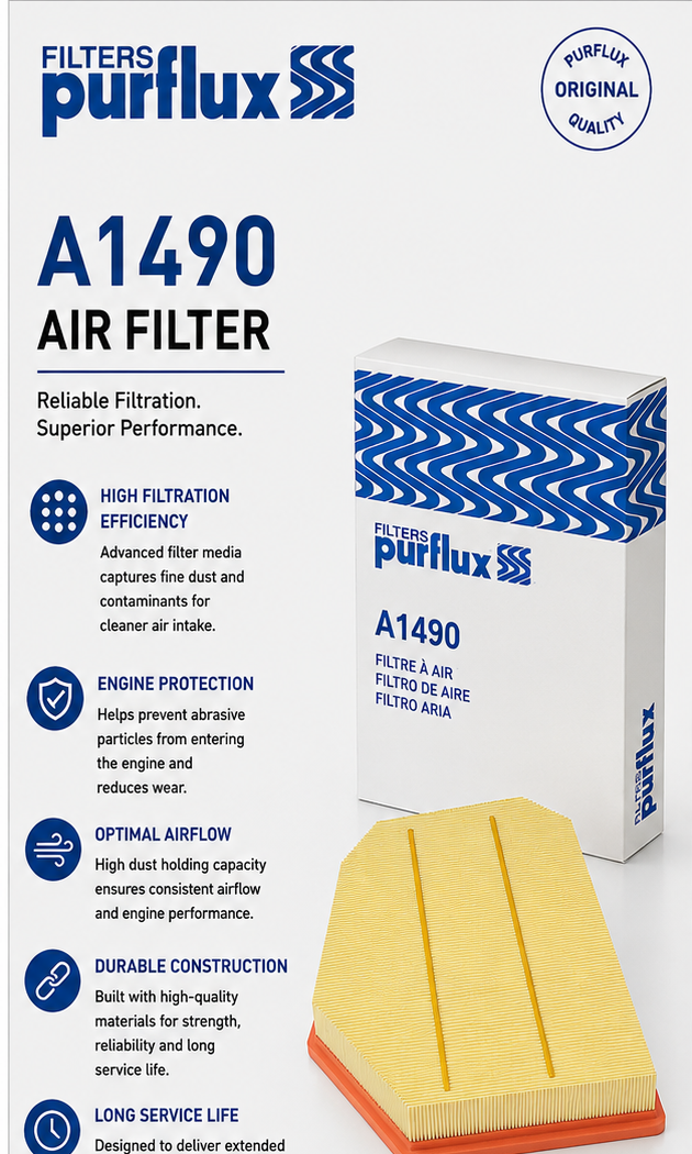PURFLUX A1490 Filter, Air Filter