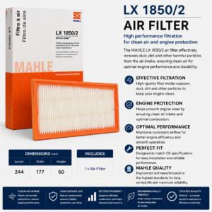 MAHLE LX 1850/2 Filter, Air Filter