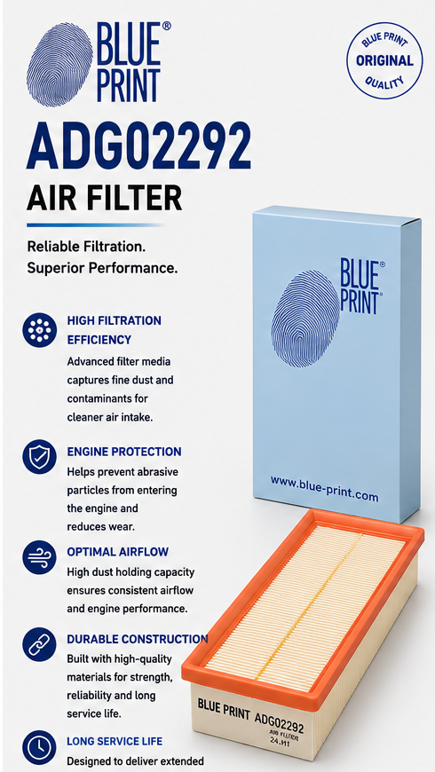BLUE PRINT ADG02292 Filter, Air Filter