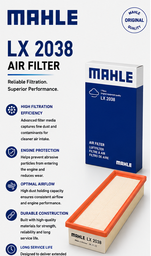 MAHLE LX 2038 Filter, Air Filter