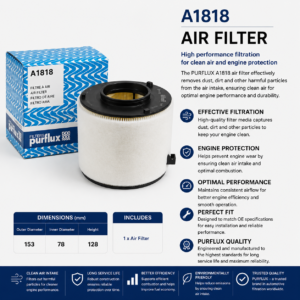 PURFLUX A1818 Filter, Air Filter