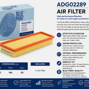 BLUE PRINT ADG02289 Filter, Air Filter