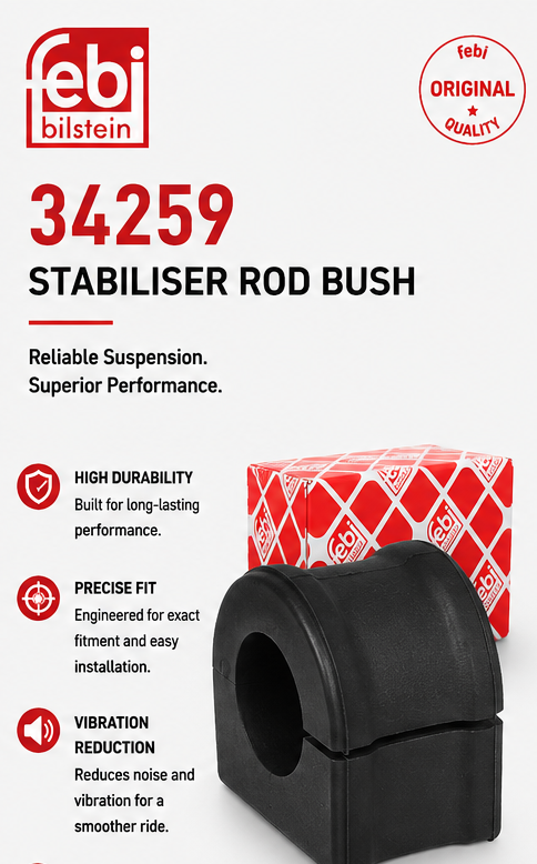 FEBI BILSTEIN 34259 Suspension & Steering ,stabliser rod bush