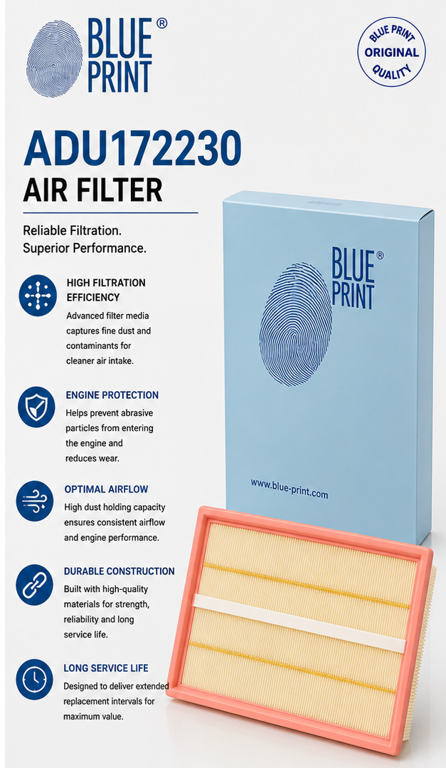 BLUE PRINT ADU172230 Filter, Air Filter