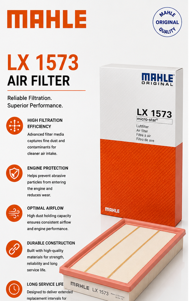 MAHLE LX 1573 Filter, Air Filter