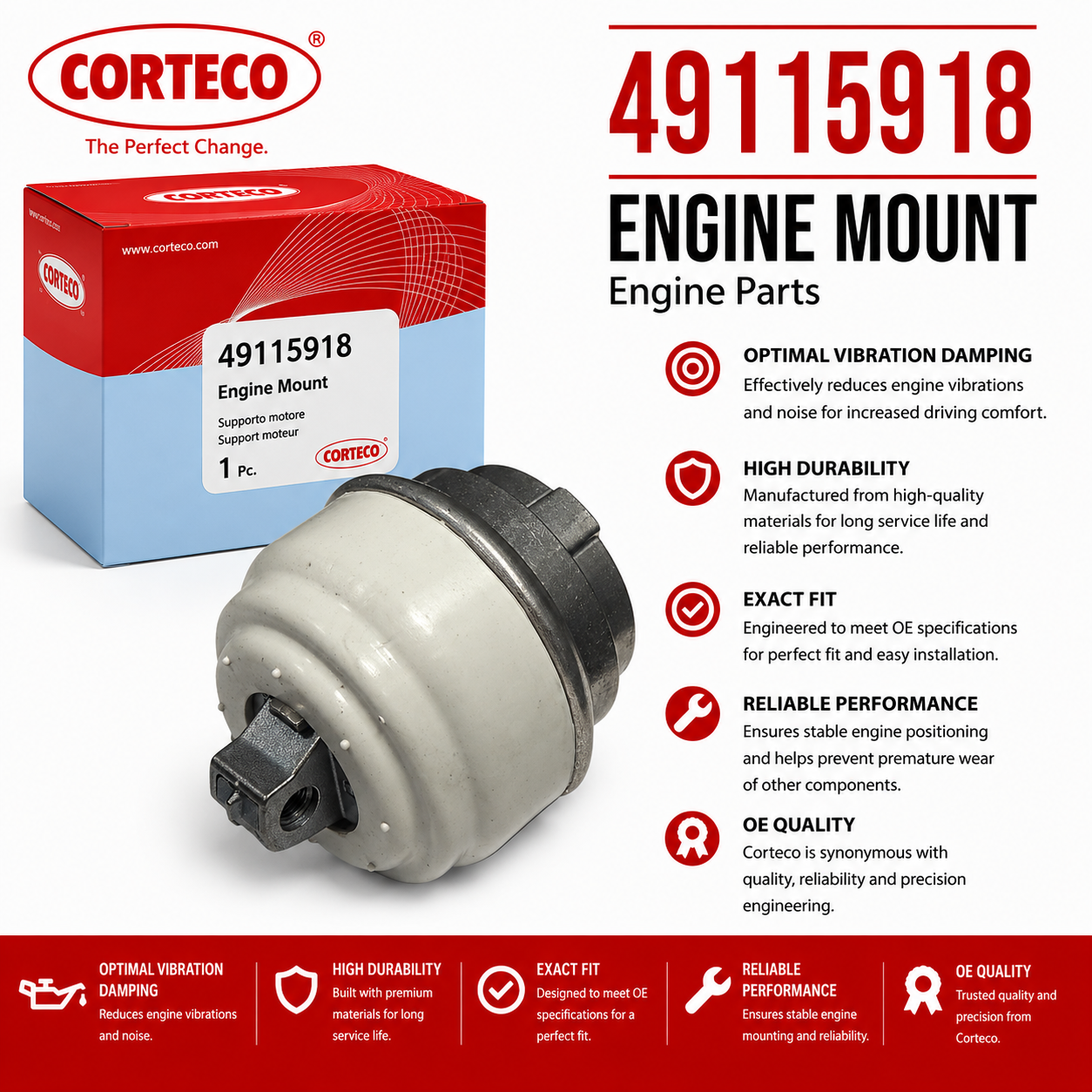 CORTECO 49115918 Engine Parts,engine mounts / gear mounts