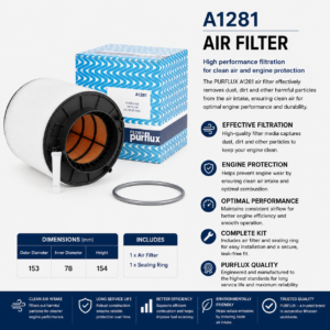 PURFLUX A1281 Filter, Air Filter