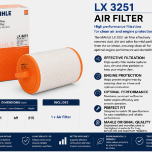MAHLE LX 3251 Filter, Air Filter