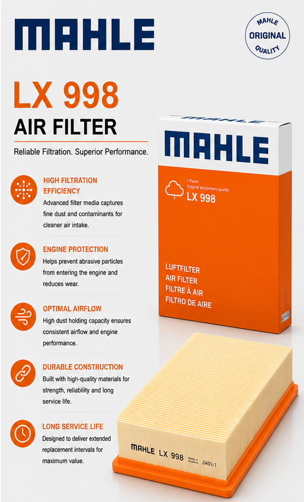 MAHLE LX 998 Filter, Air Filter