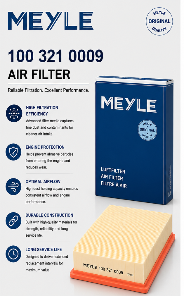 MEYLE 100 321 0009 Filter, Air Filter