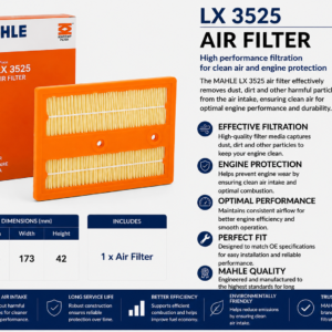 MAHLE LX 3525 Filter, Air Filter