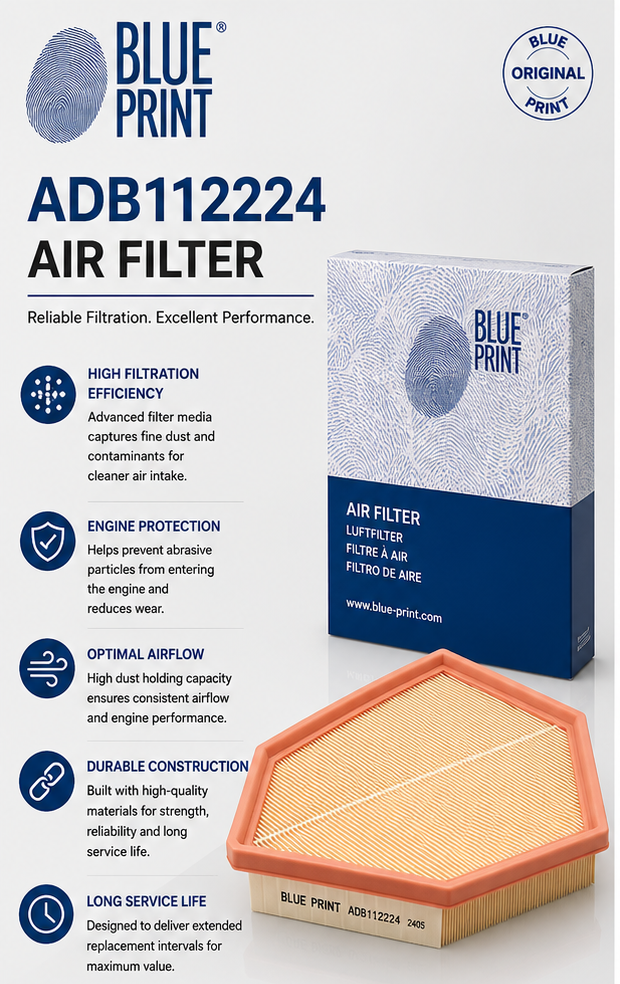 BLUE PRINT ADB112224 Filter, Air Filter