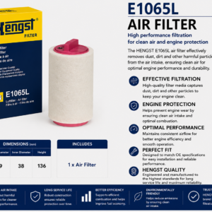 HENGST E1065L Filter, Air Filter