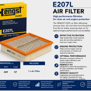HENGST E207L Filter, Air Filter