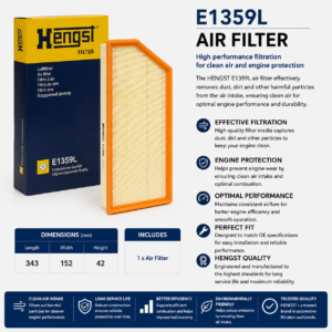 HENGST E1359L Filter, Air Filter