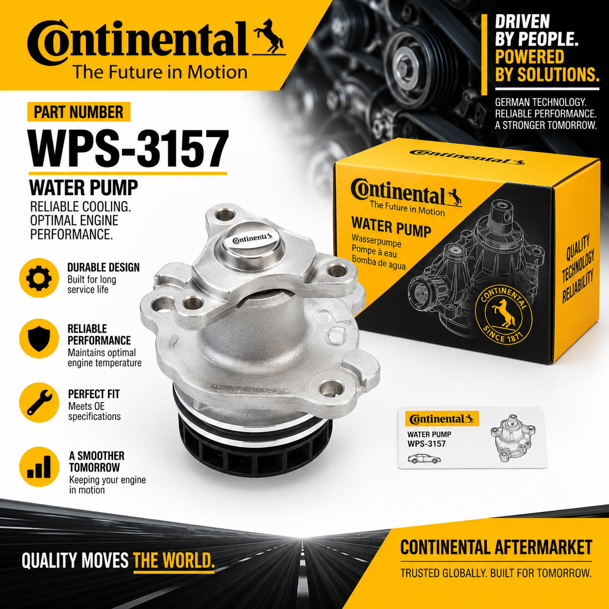 CONTINENTAL WPS-3157 WATER PUMP