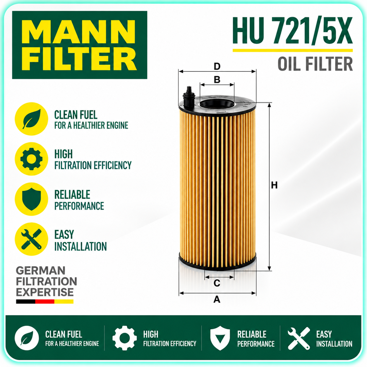MANN HU 721/5X
