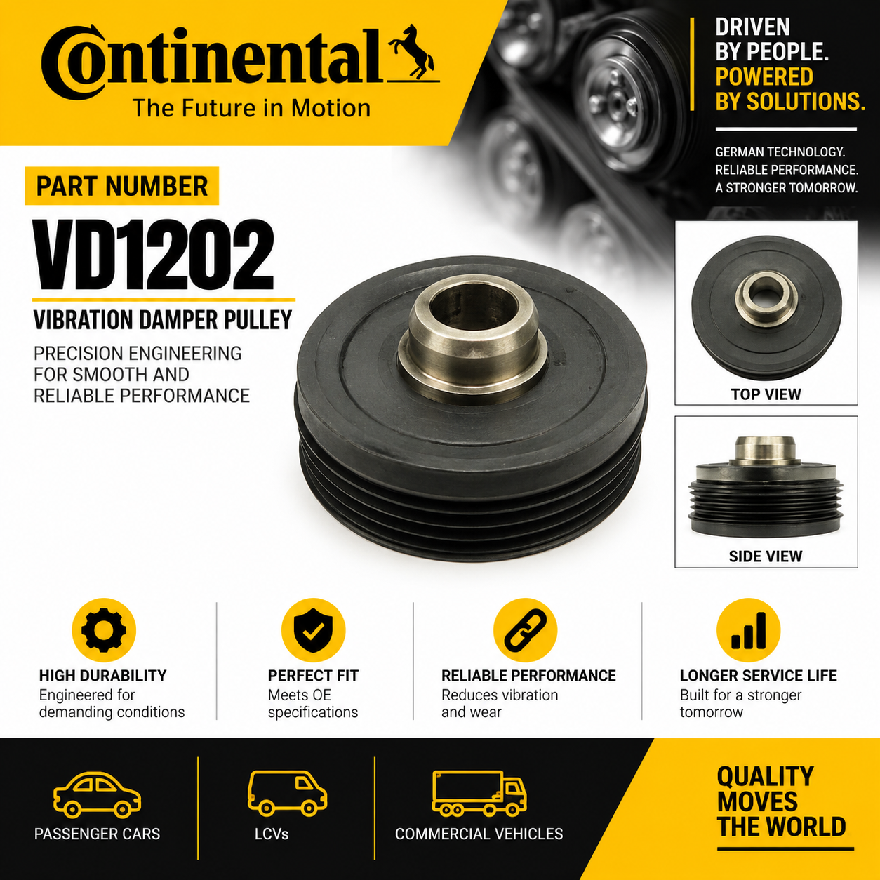 CONTINENTAL VD1202 CRANK PULLY