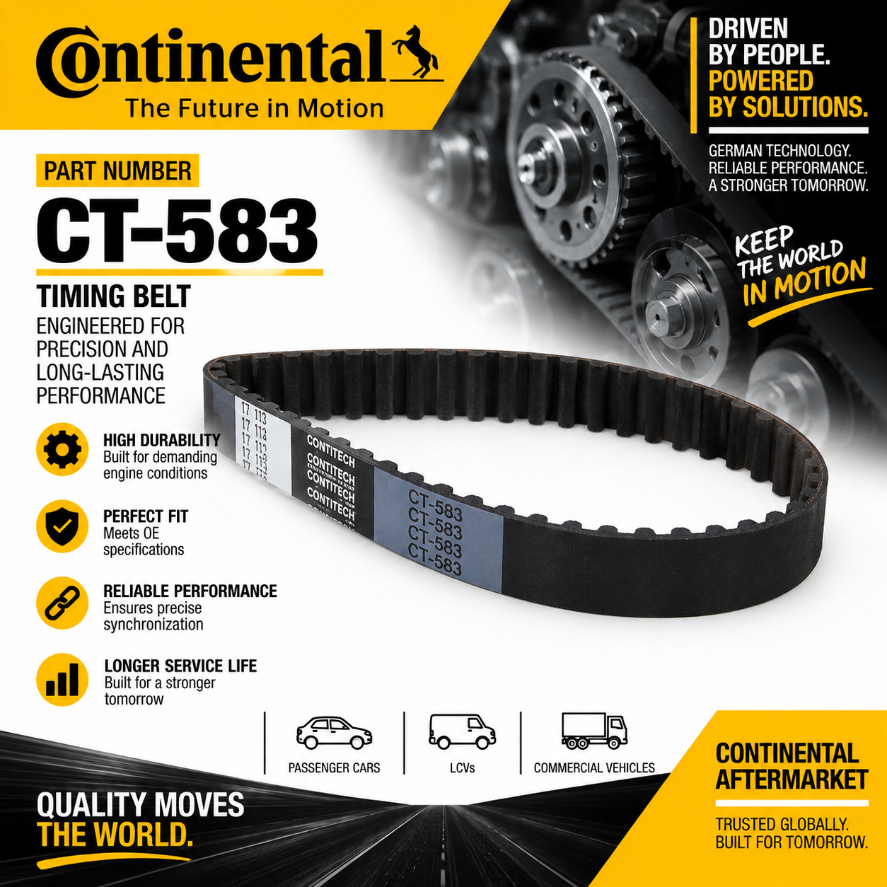 CONTINENTAL CT-583 TIMING BELT