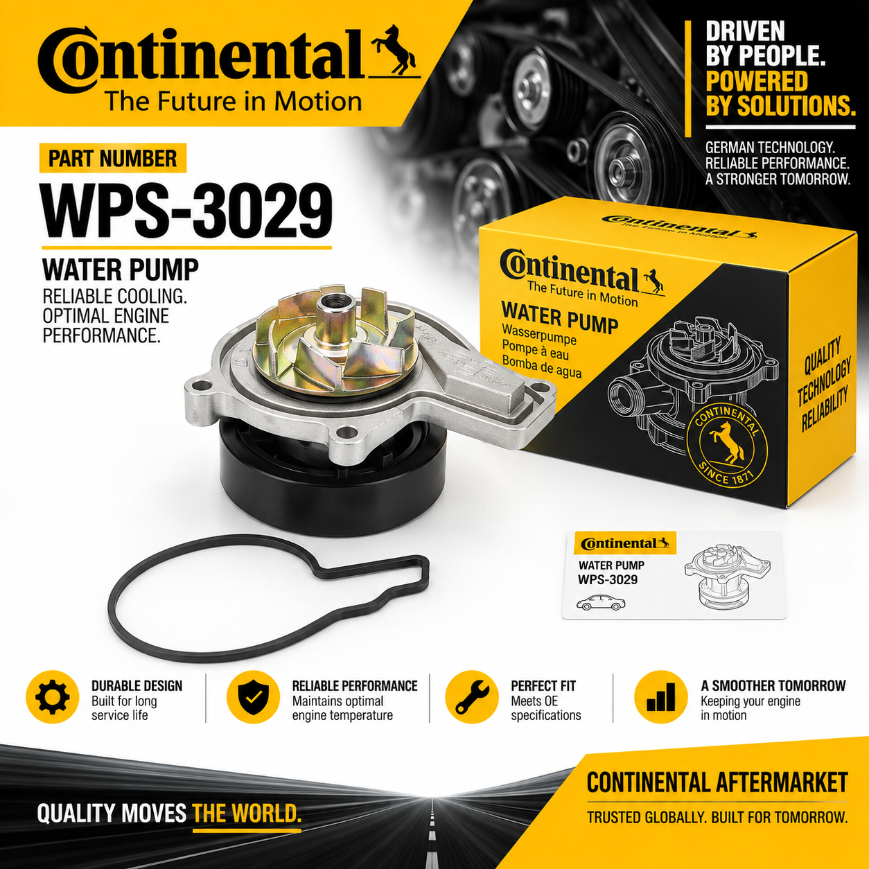 CONTINENTAL WPS-3029 WATER PUMP