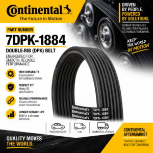 CONTINENTAL 7DPK-1884 FAN BELT RIB