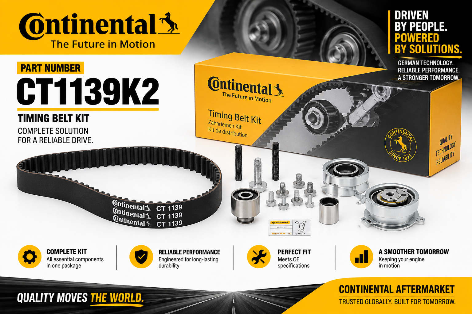 CONTINENTAL CT1139K2 TIMING BELT KIT