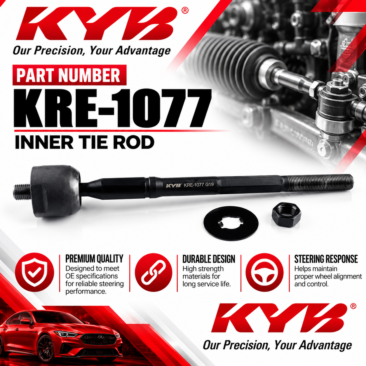 KYB KRE-1077 - RACK END