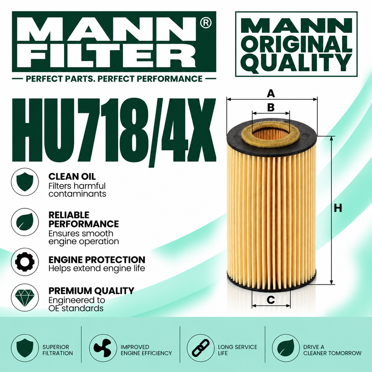 MANN HU718/4X
