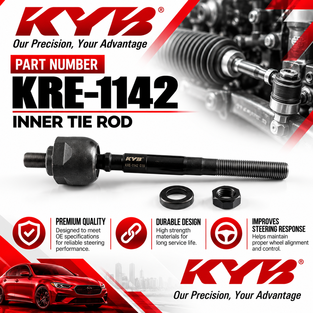 KYB KRE-1142 - RACK END