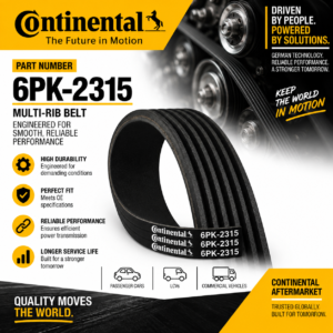 CONTINENTAL 6PK-2315 FAN BELT RIB