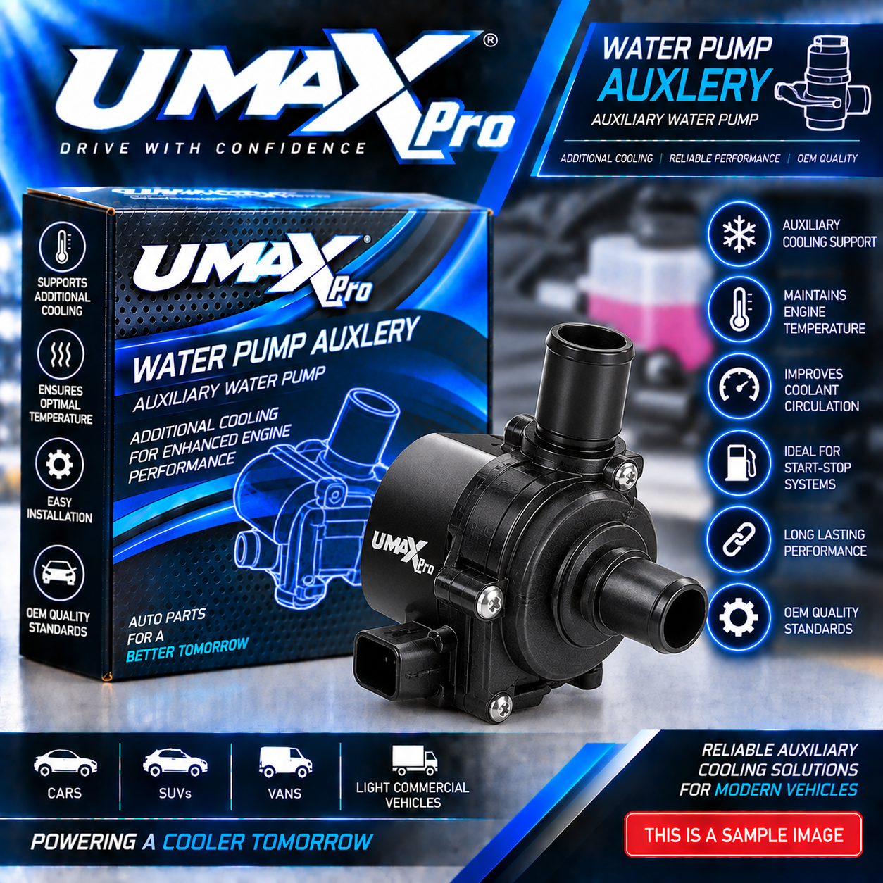 UMAX PRO 000-500-1986 WATER PUMP AUXLERY
