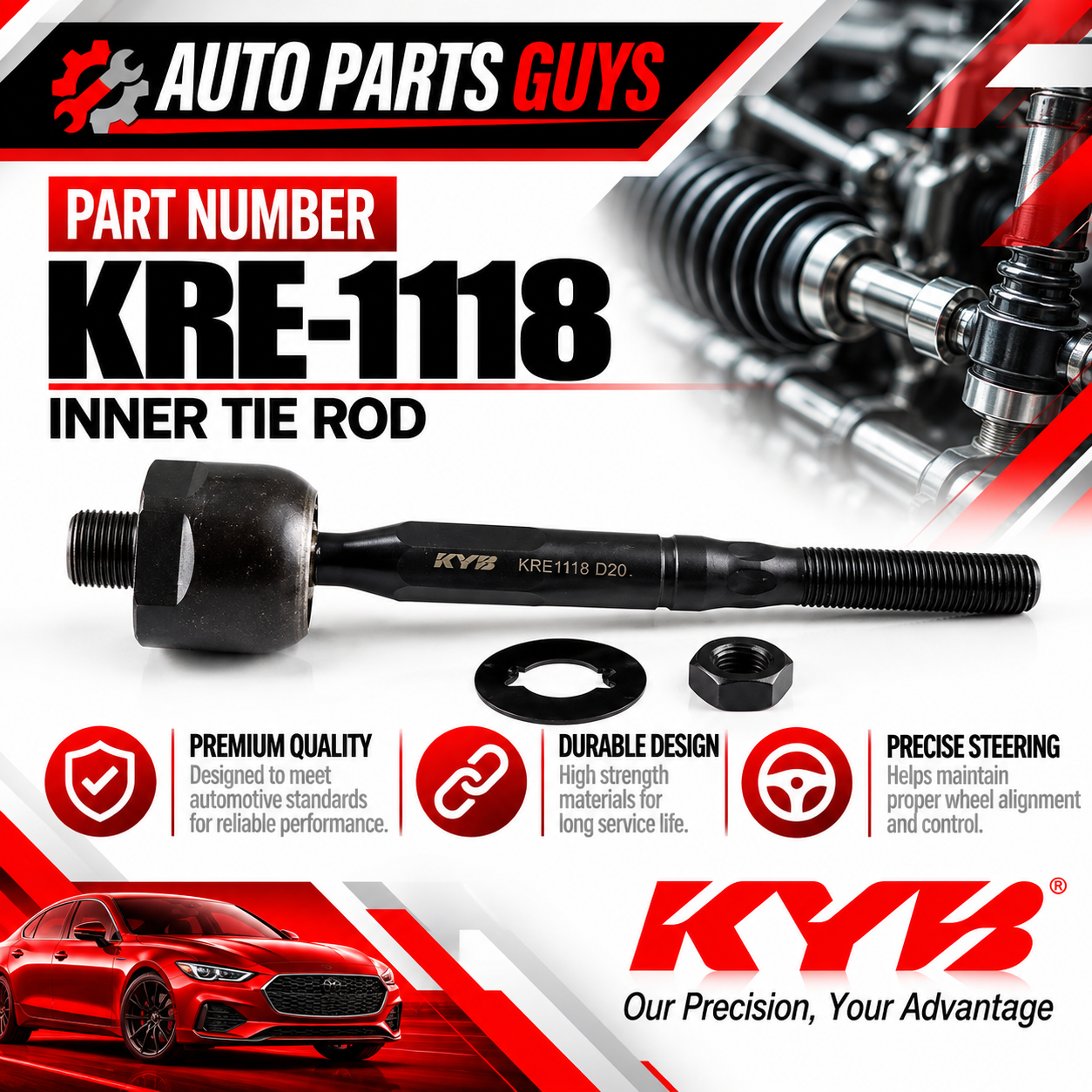 KYB KRE-1118 - RACK END