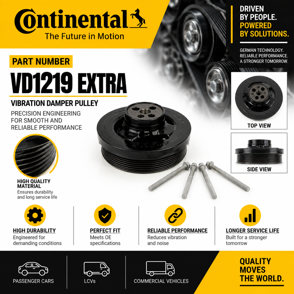 CONTINENTAL VD1219 EXTRA CRANK PULLY