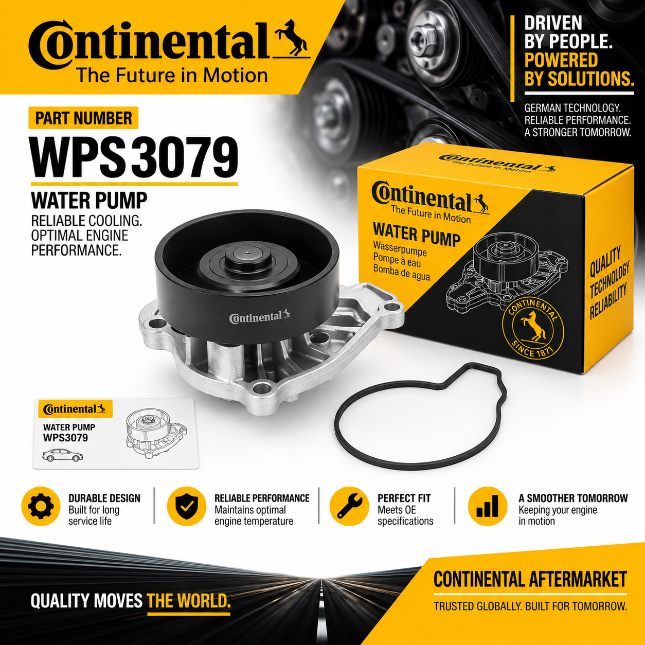 CONTINENTAL WPS3079 WATER PUMP