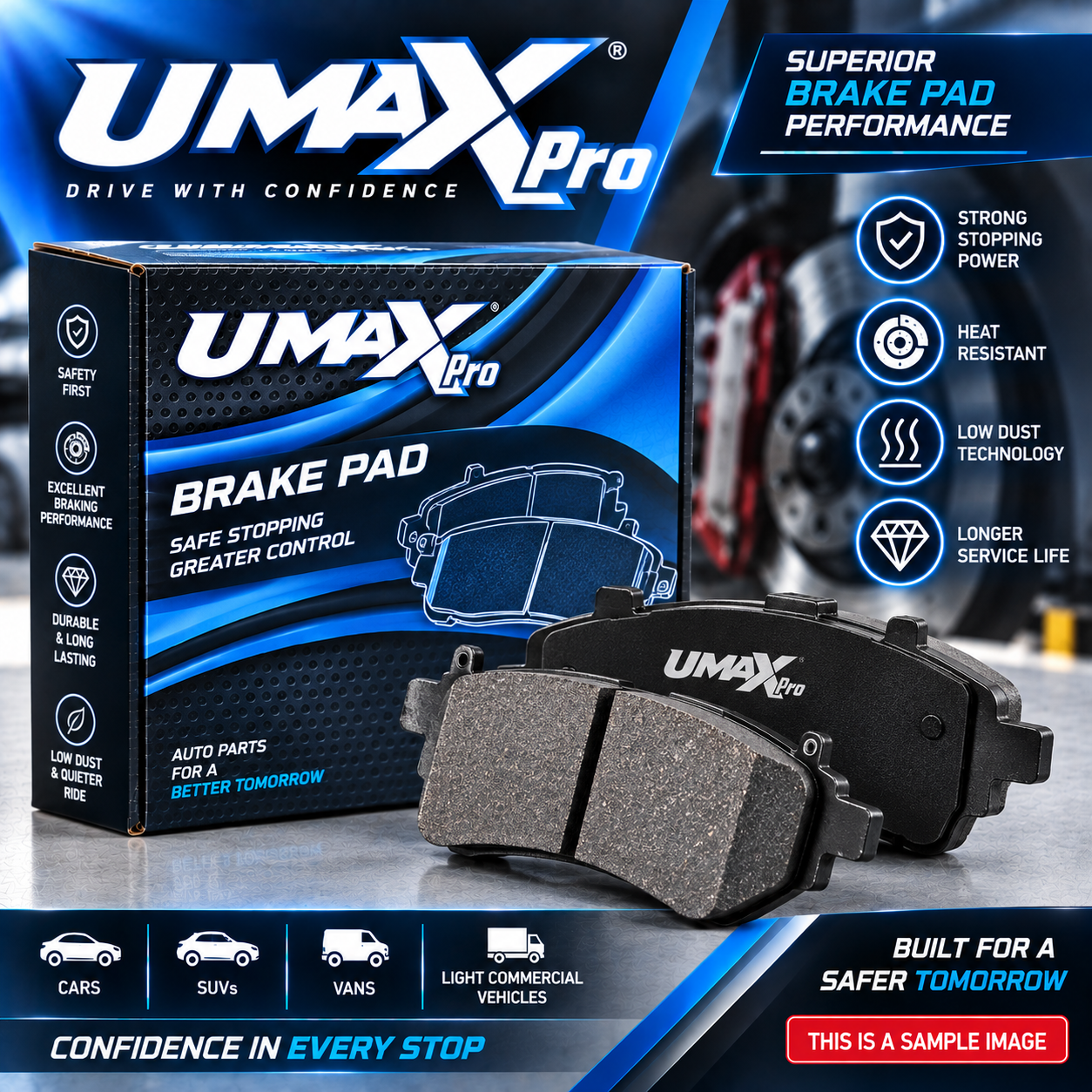 UMAX PRO 3W0-616-116R BRAKE PAD