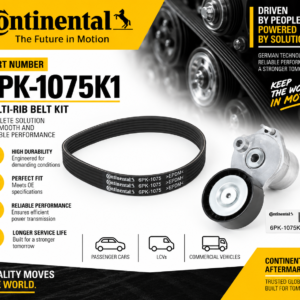 CONTINENTAL 6PK-1075K1 FAN BELT ADZ KIT